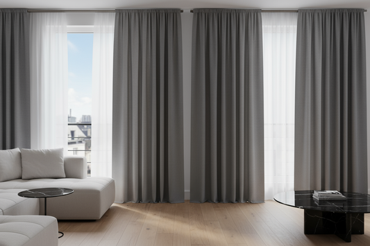 grey curtain